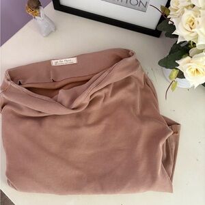 Tan free people Women long sleeve shirt.